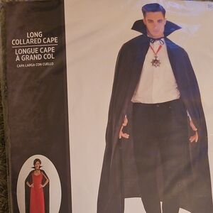 Long Collared Cape with Medallion